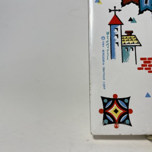 Berggren Trayner Tile Trivet Every Morning Is A Beautiful Morning Rooster Vtg 64 - Picture 3 of 15